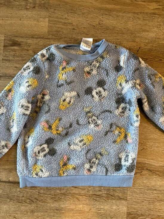 Disney Baby Other - Disney Baby Mickey Mouse Sherpa Fleece Sweatshirt Blue 5T